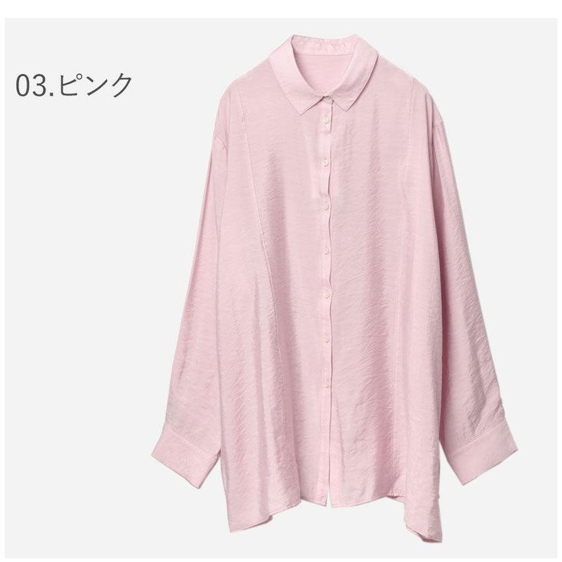 シアーRN バッククロスシャツ WLN1603 トップス グレー ピンク ホワイト 白 イエロー 4カラー