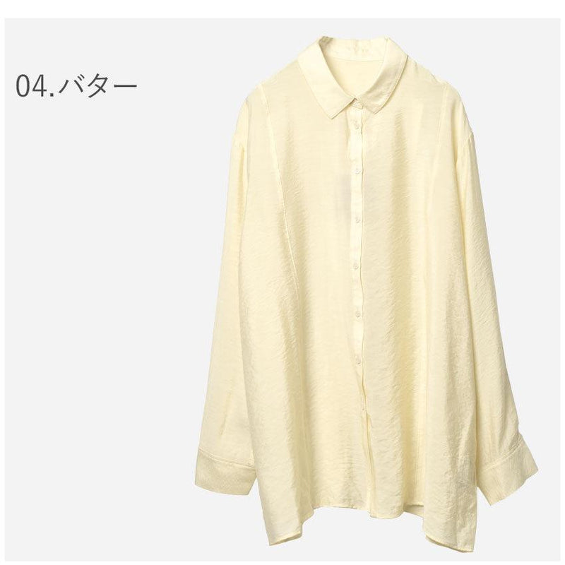シアーRN バッククロスシャツ WLN1603 トップス グレー ピンク ホワイト 白 イエロー 4カラー