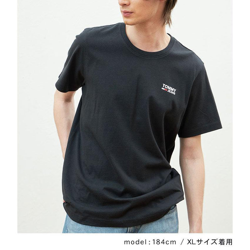 TJM REGULAR CORP LOGO NECK DM0DM09588 半袖Tシャツ ブラック 黒 ホワイト 白 グレー ネイビー 紺 4カラー