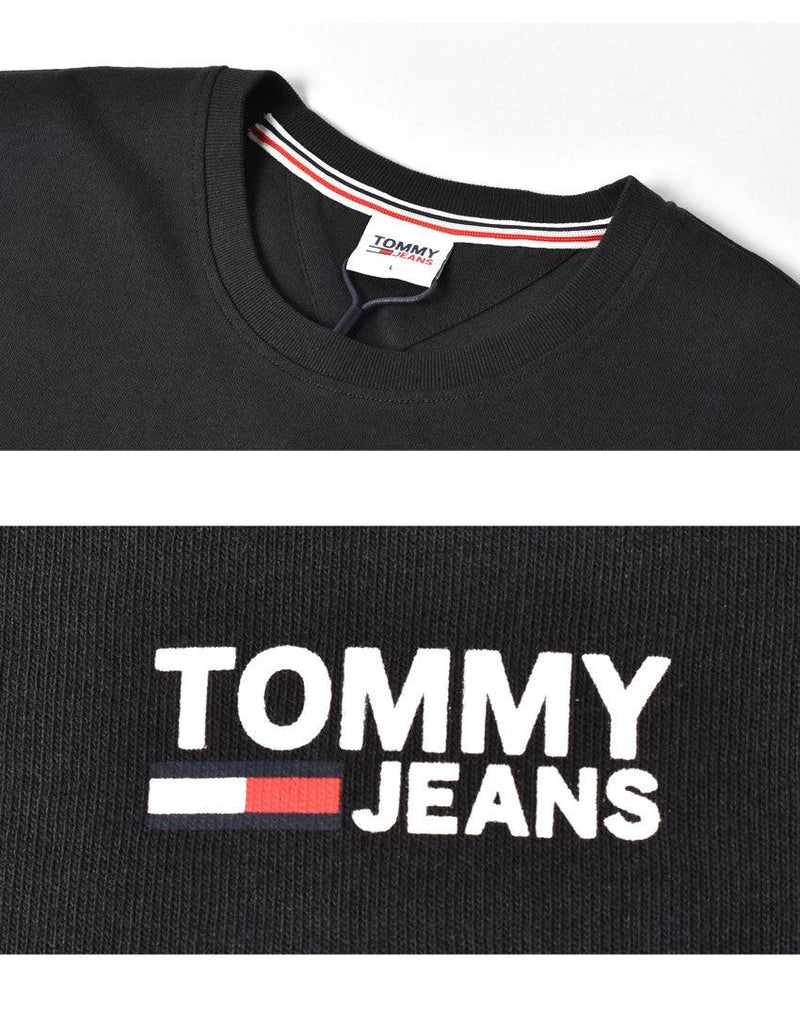 TJM REGULAR CORP LOGO NECK DM0DM09588 半袖Tシャツ ブラック 黒 ホワイト 白 グレー ネイビー 紺 4カラー