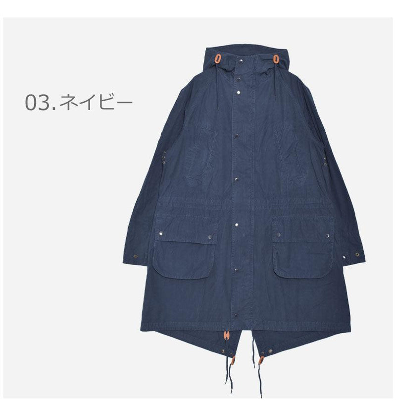 ウォッシュド ハイランド パーカ MCA0655 ジャケット ネイビー ベージュ カーキ 3カラー
