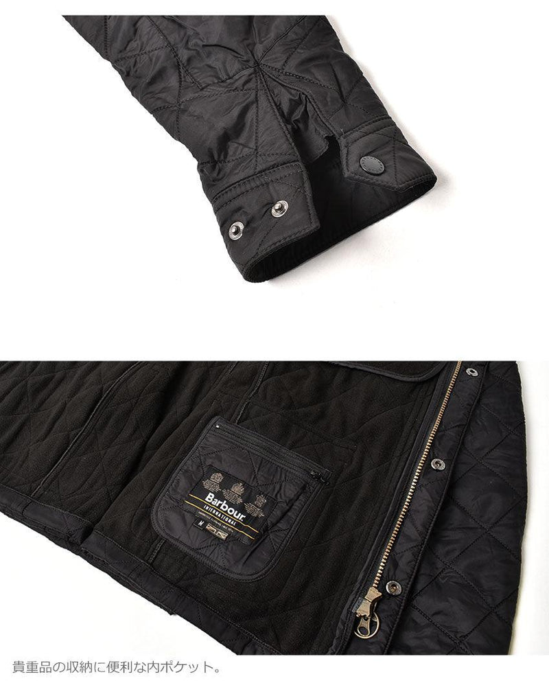 B.INTL エアリエル ポーラー キルト MQU0365 ジャケット ブラック 黒 ネイビー 紺 カーキ 3カラー