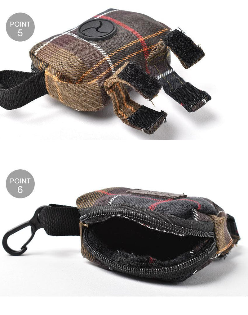 TARTAN POOP BAG DISPENSER CLASSIC DAC0031 ペット用バッグ ブラウン 茶 1カラー
