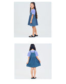 デニム エプロン ジャンスカ P16849-37 ジャンパースカート 2カラー