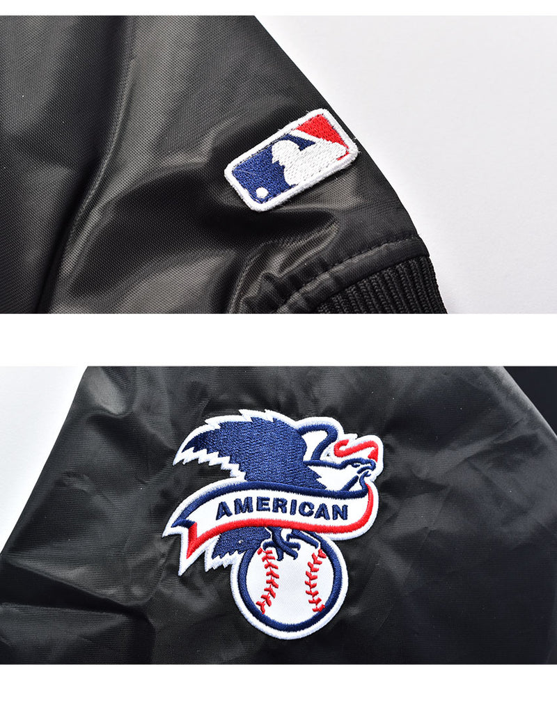 別注 MLBロゴ サテン スタジアムジャンパー ML2322 アウター 2カラー