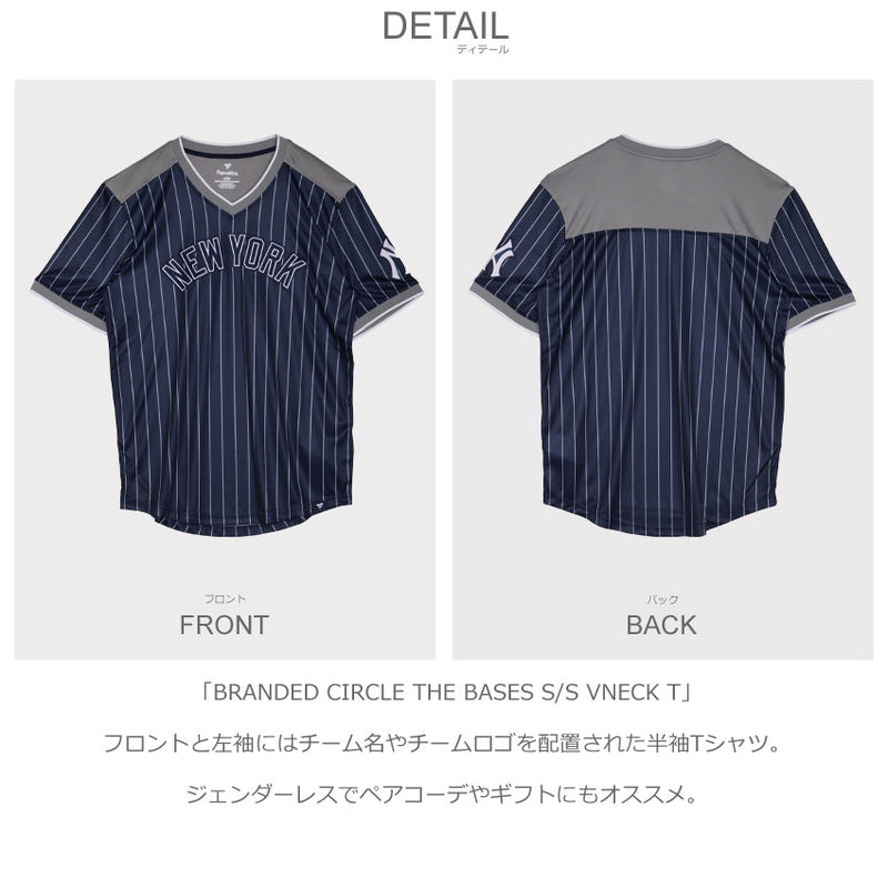 BRANDED CIRCLE THE BASES S/S VNECK T 00J8 半袖Tシャツ 4カラー