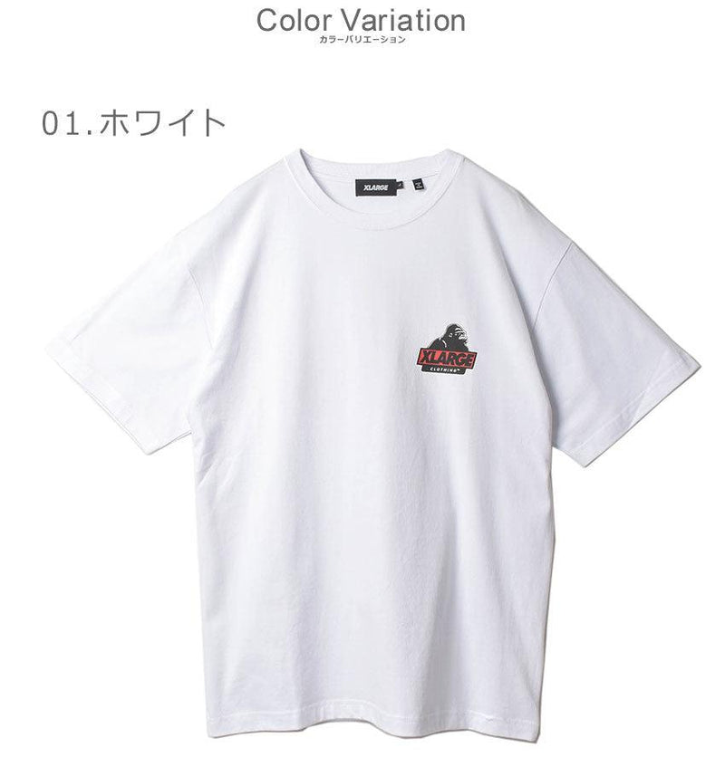 S/S TEE SLANTED OG 101212011001 半袖Tシャツ ホワイト 白 ブラック 黒 4カラー