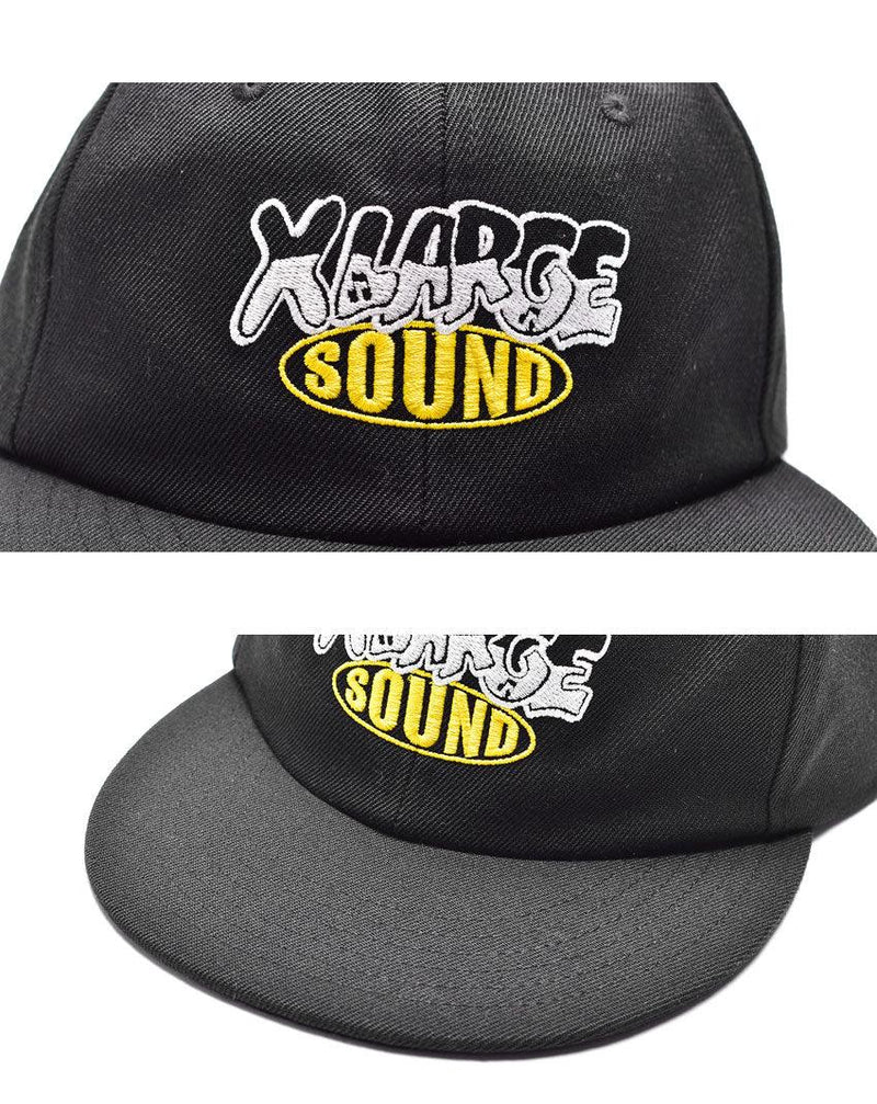 SOUND LOGO 6PANEL CAP 101212051004 帽子 ブラック 黒 1カラー