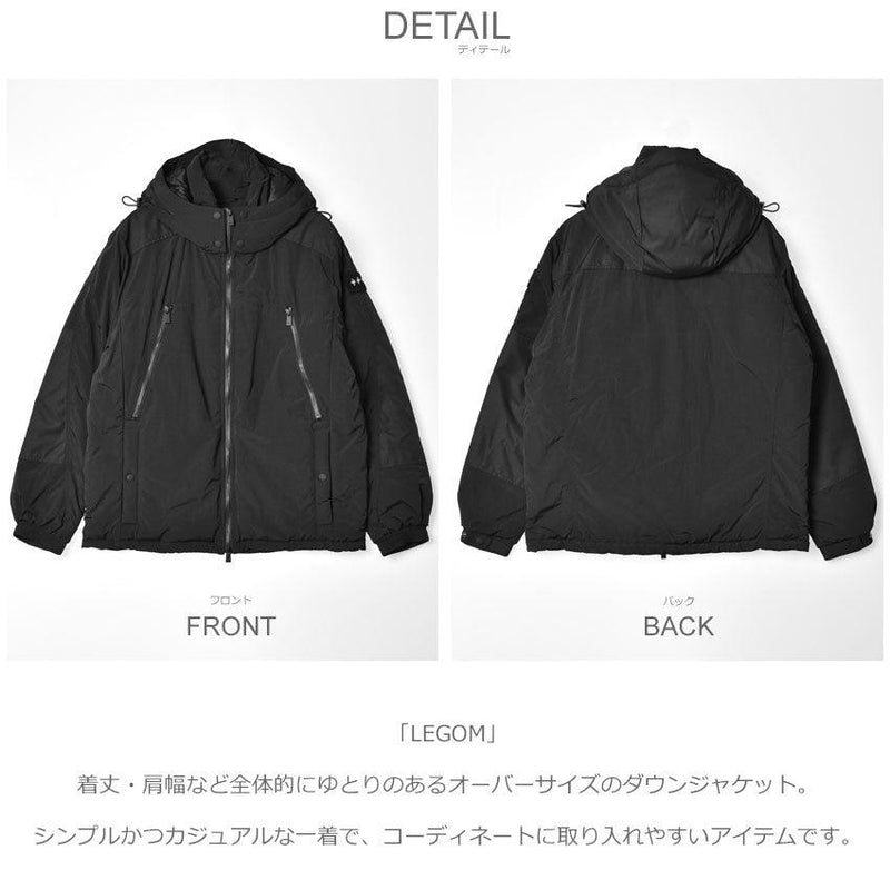 レゴム MTAT21A4754-D ダウンジャケット ブラック 黒 カーキ グレー ネイビー 紺 4カラー