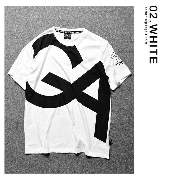 コットンビッグロゴTシャツ GA7303 Tシャツ ブラック 黒 ホワイト 白 グレー 3カラー