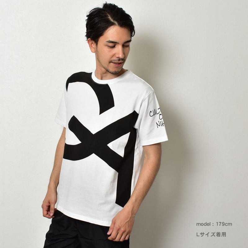 コットンビッグロゴTシャツ GA7303 Tシャツ ブラック 黒 ホワイト 白 グレー 3カラー