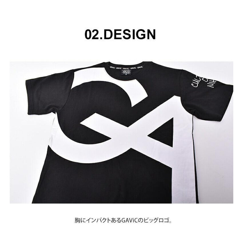 コットンビッグロゴTシャツ GA7303 Tシャツ ブラック 黒 ホワイト 白 グレー 3カラー