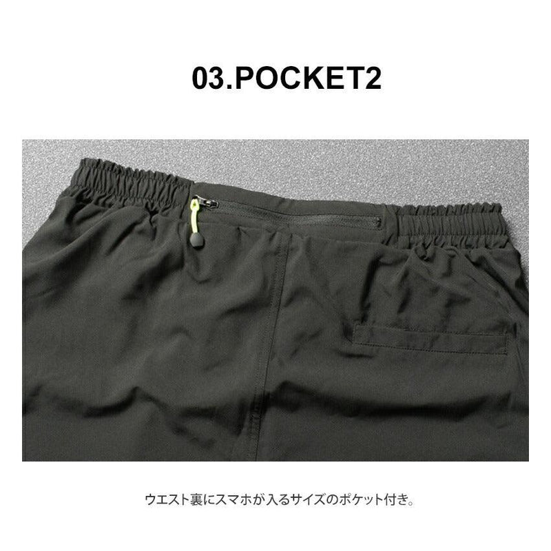 アクティブショートパンツ GA7403 パンツ ブラック 黒 ネイビー 2カラー