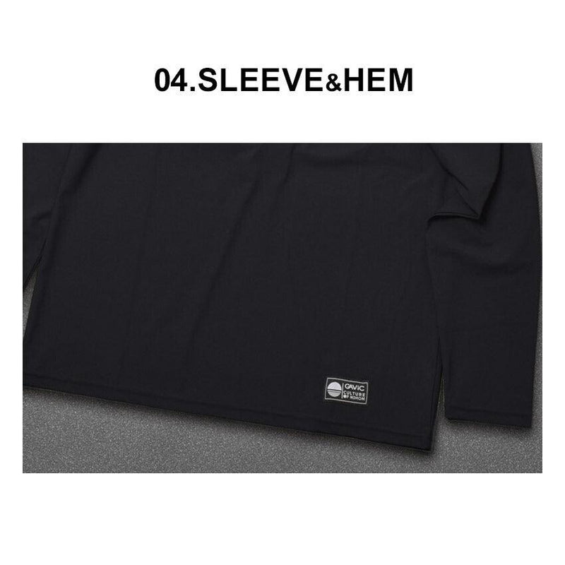 アクティブロングスリーブTシャツ GA7310 長袖Tシャツ ブラック 黒 ネイビー カーキ ベージュ 4カラー