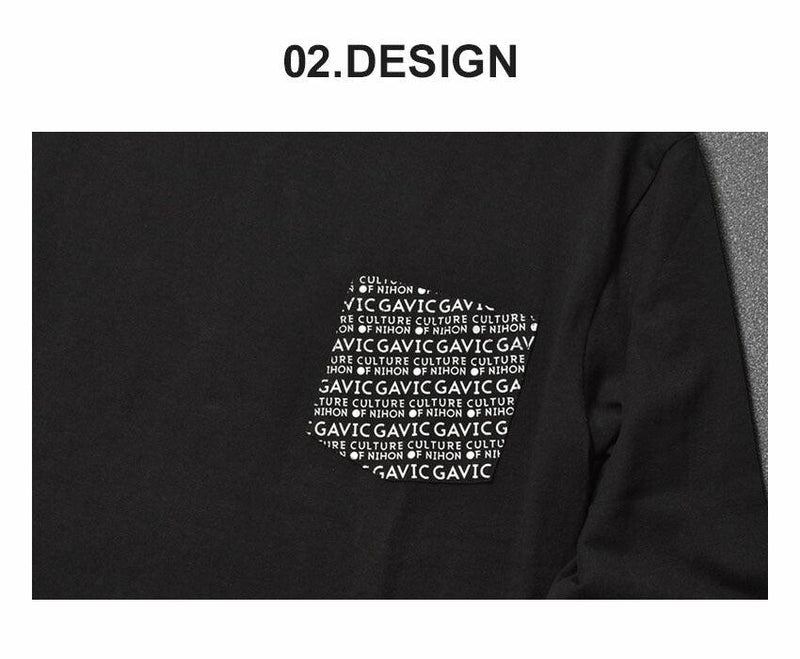 グラフィック ロングスリーブTシャツ GA7311 長袖Tシャツ ホワイト 白 ブラック 黒 ベージュ 3カラー