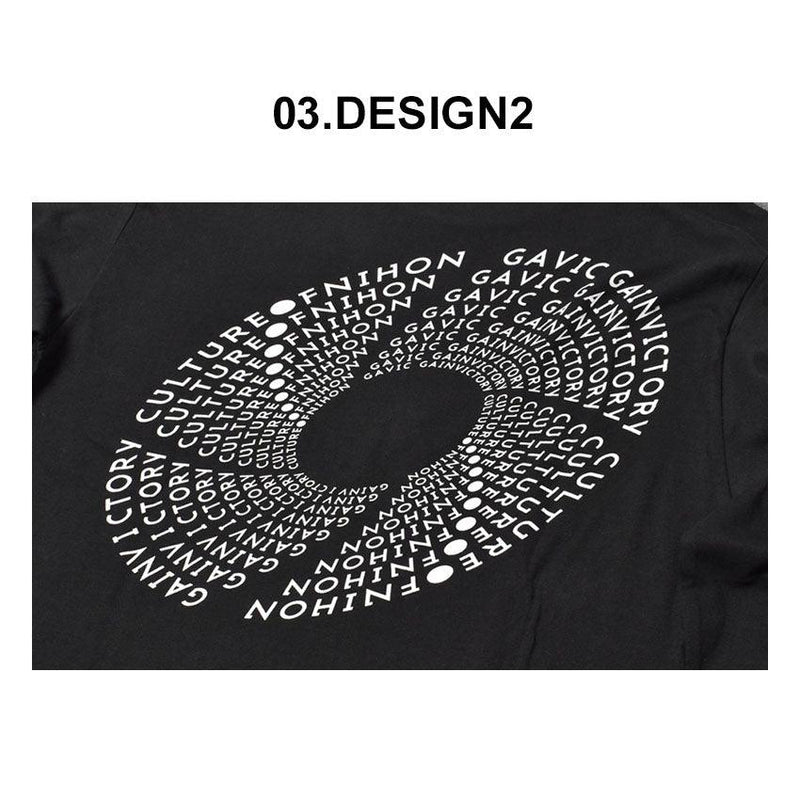 グラフィック ロングスリーブTシャツ GA7311 長袖Tシャツ ホワイト 白 ブラック 黒 ベージュ 3カラー