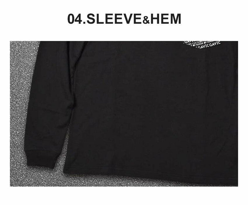 グラフィック ロングスリーブTシャツ GA7311 長袖Tシャツ ホワイト 白 ブラック 黒 ベージュ 3カラー