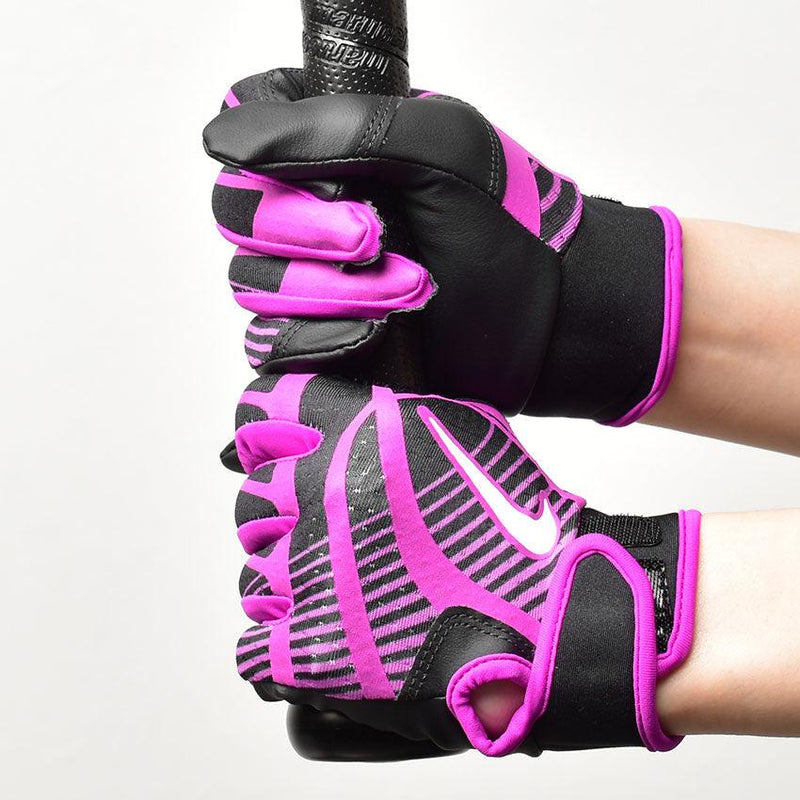 HYPERDIAMOND FDGE YOUTH GLOVES N100.0136 バッティンググローブ ブラック 黒 パープル 1カラー