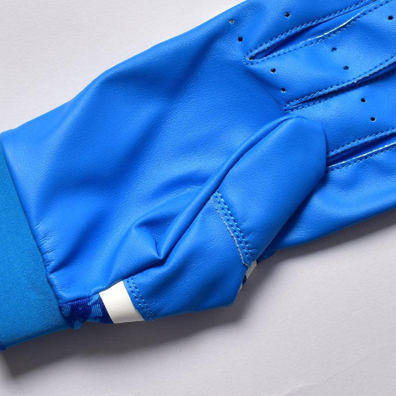 ソフトボール用 HYPERDIAMOND EDGE BATTING GLOVES N.BG12 バッティンググローブ ブルー 青 ホワイト 白 1カラー