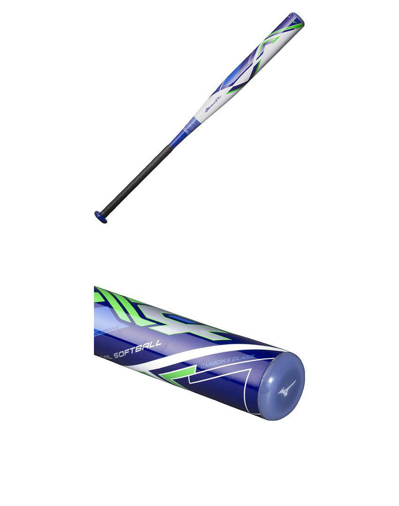 ソフトボール用【ミズノプロ】AX4(FRP製／83cm／平均630g)(3号／ゴムボール用) 1CJFS30783 バット ホワイト 白 ブルー 青 1カラー