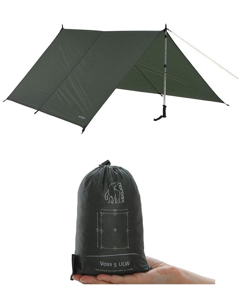 VOSS 5 ULW TARP 117015 タープ グリーン 1カラー