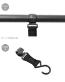 アルミ キャンピング ラック スモール PP0810BK ハンガーラック ブラック 黒 1カラー