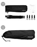 アルミ キャンピング ラック スモール PP0810BK ハンガーラック ブラック 黒 1カラー