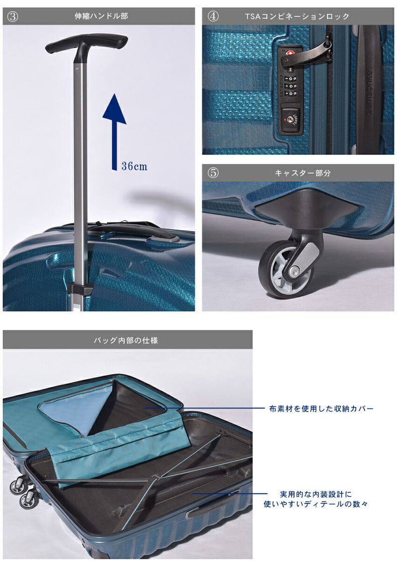 ライトショック スピナー75 62766 スーツケース 4カラー