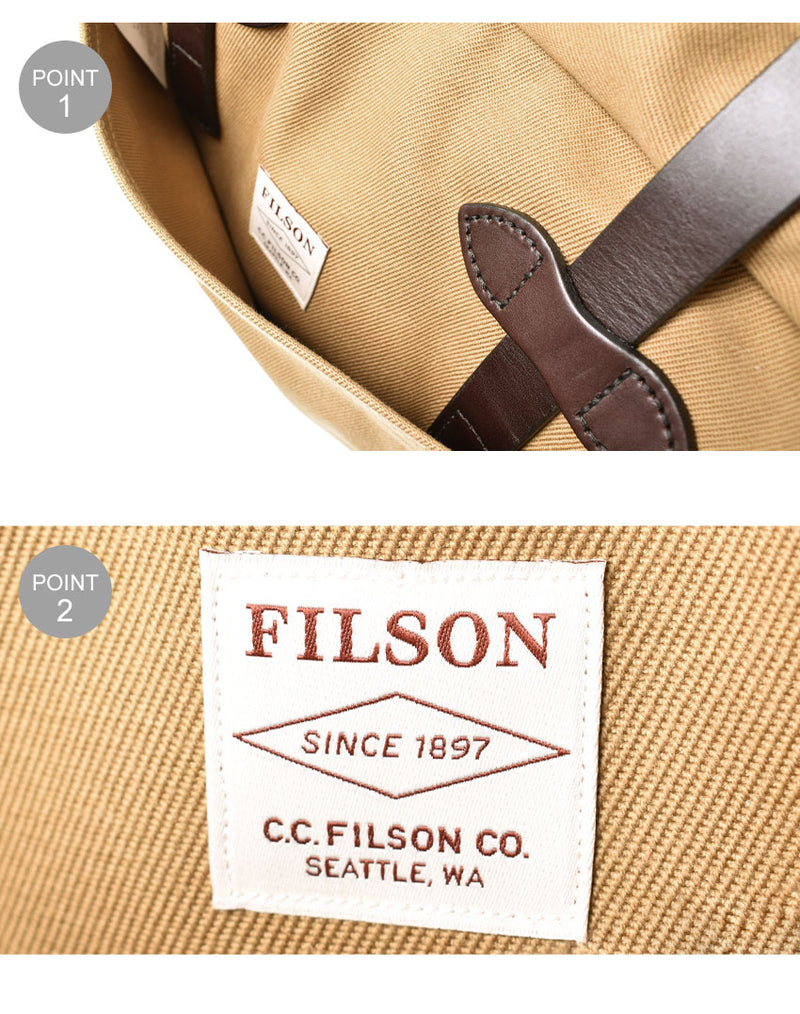 フィルソン FILSON ラギッドツィル トートバッグ ウィズ ジッパー