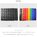 レインボー キルト M12988 ブランケット ブラック 黒 ブラウン レッド オレンジ イエロー 1カラー