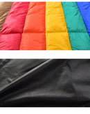 レインボー キルト M12988 ブランケット ブラック 黒 ブラウン レッド オレンジ イエロー 1カラー