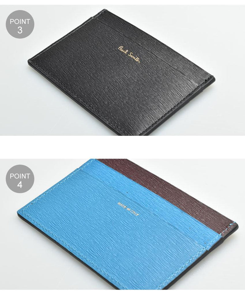 ポールスミスPAUL SMITH ポール スミス カードケース WALLET CC STRWGRAIN 4768 ASTRGR メンズ レディース 本革 - Z-CRAFT 