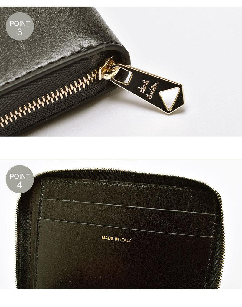 MINI ZIP AROUND WALLET 6702-GMULTD 財布 ブラック 黒 1カラー