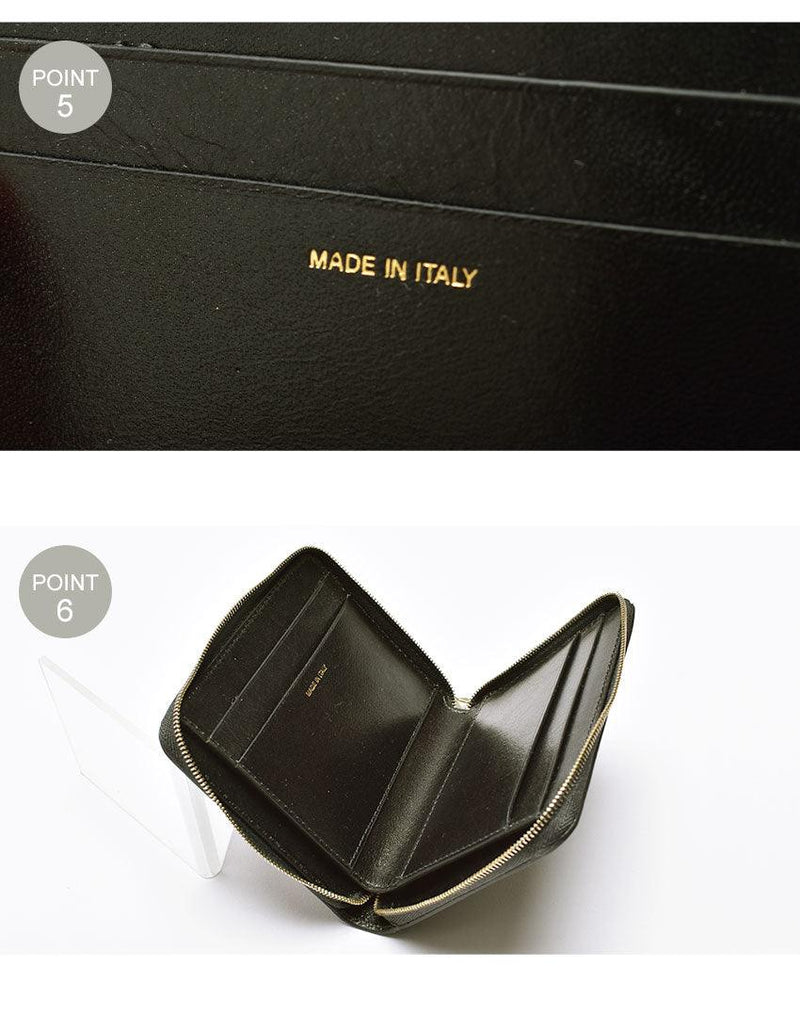 MINI ZIP AROUND WALLET 6702-GMULTD 財布 ブラック 黒 1カラー