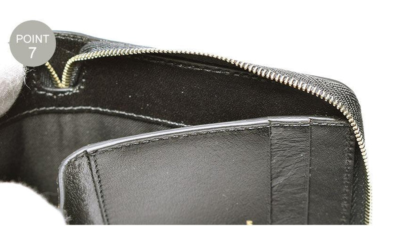 MINI ZIP AROUND WALLET 6702-GMULTD 財布 ブラック 黒 1カラー