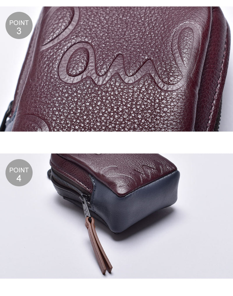 airpods case 6760-GLOSTO イヤホンケース ブラウン 1カラー