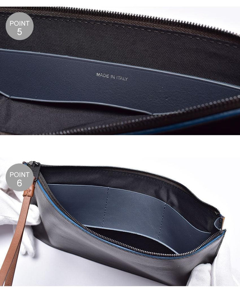 WALLET WITH EMBOSSED LOGO 6761-GLOSTO 財布 ブラウン 1カラー