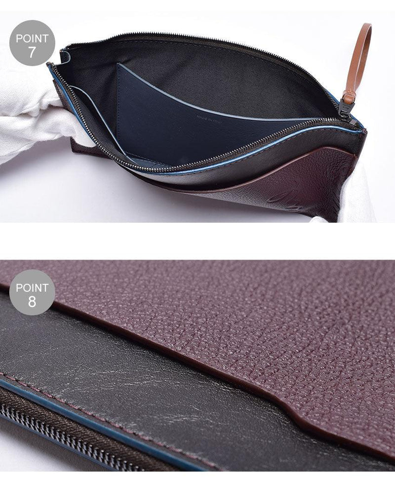 WALLET WITH EMBOSSED LOGO 6761-GLOSTO 財布 ブラウン 1カラー