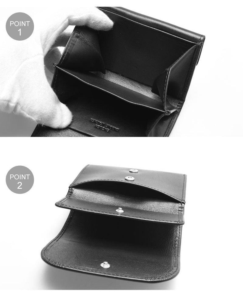 スモール コイン パース S1884 財布 ブラック 黒 ブラウン ネイビー 紺 6カラー