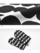 キッチンテキスタイルセット 71708 キッチンセット ブラック 黒 ホワイト 白 1カラー