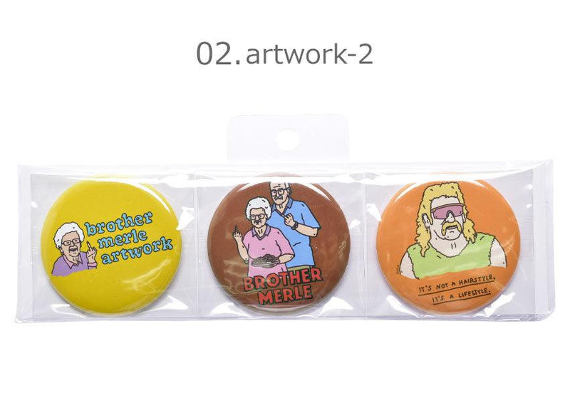 缶バッジセット BRM-12 缶バッジ マルチ 3カラー