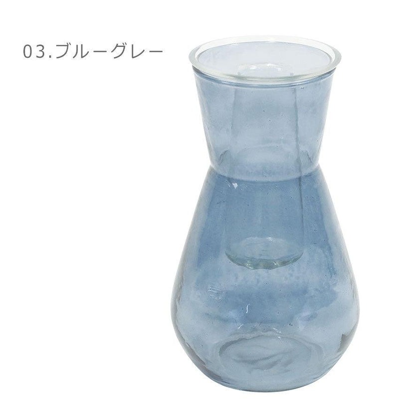 シナリー アロマベース クラシオン L 花瓶 クリア 透明 ブルー 青 ベージュ 3カラー
