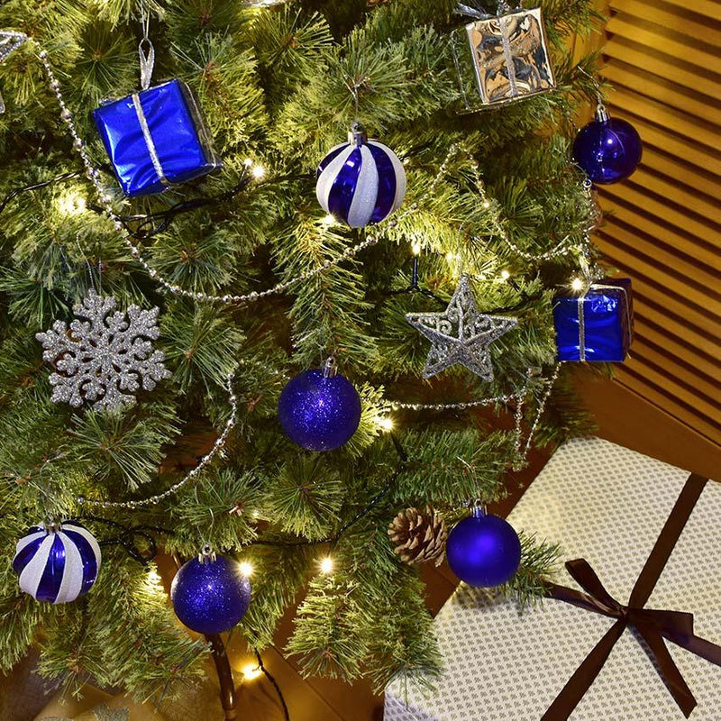北欧風 クリスマスツリーセット 240cm クリスマスツリー レッド 赤 ブルー 青 ゴールド 金 シルバー 銀 4カラー