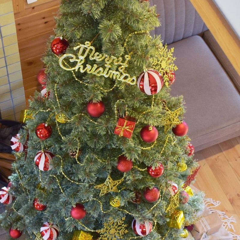 北欧風 クリスマスツリーセット 240cm クリスマスツリー レッド 赤 ブルー 青 ゴールド 金 シルバー 銀 4カラー