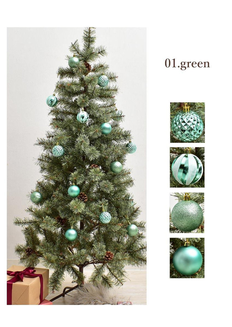 デザインカットボール 6cm 16個セット クリスマスツリー オーナメント グリーン 緑 シルバー シャンパンゴールド ゴールド 金 パープル 紫 4カラー