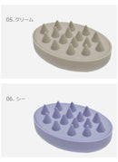 スカルプブラシ R04 ブラッシングブラシ オレンジ パープル ブルー 青 6カラー
