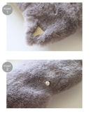 ミア キャット USB ウォーム クッション S04 クッション ブラック 黒 グレー ベージュ ピンク 4カラー