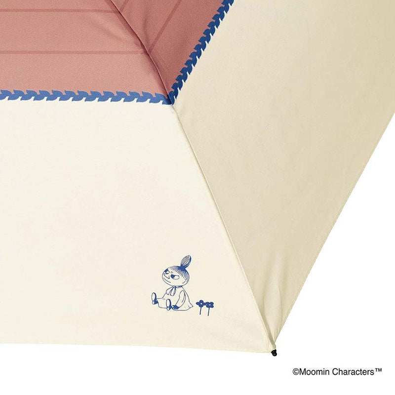 軽量折りたたみ傘 50cm MOOMIN 傘 ピンク ブルー 青 2カラー