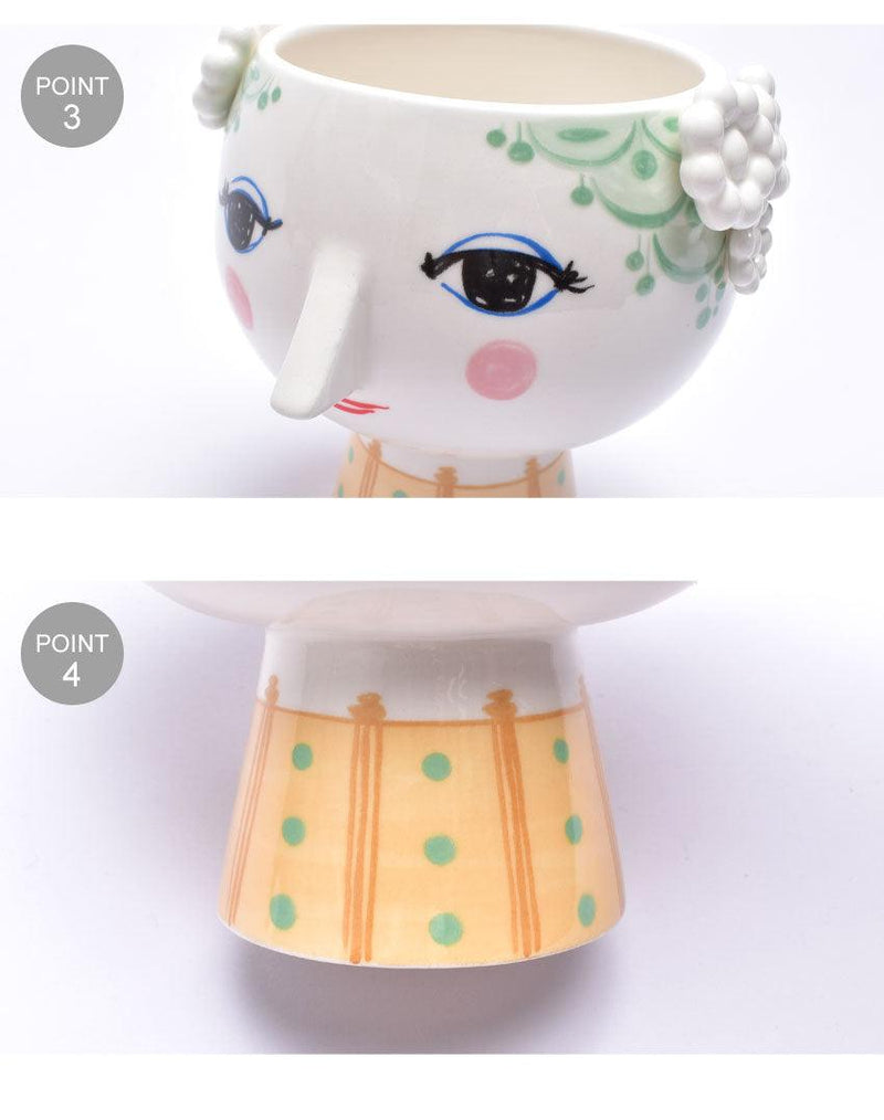 EVA VASE 56512 花瓶 イエロー 黄 1カラー