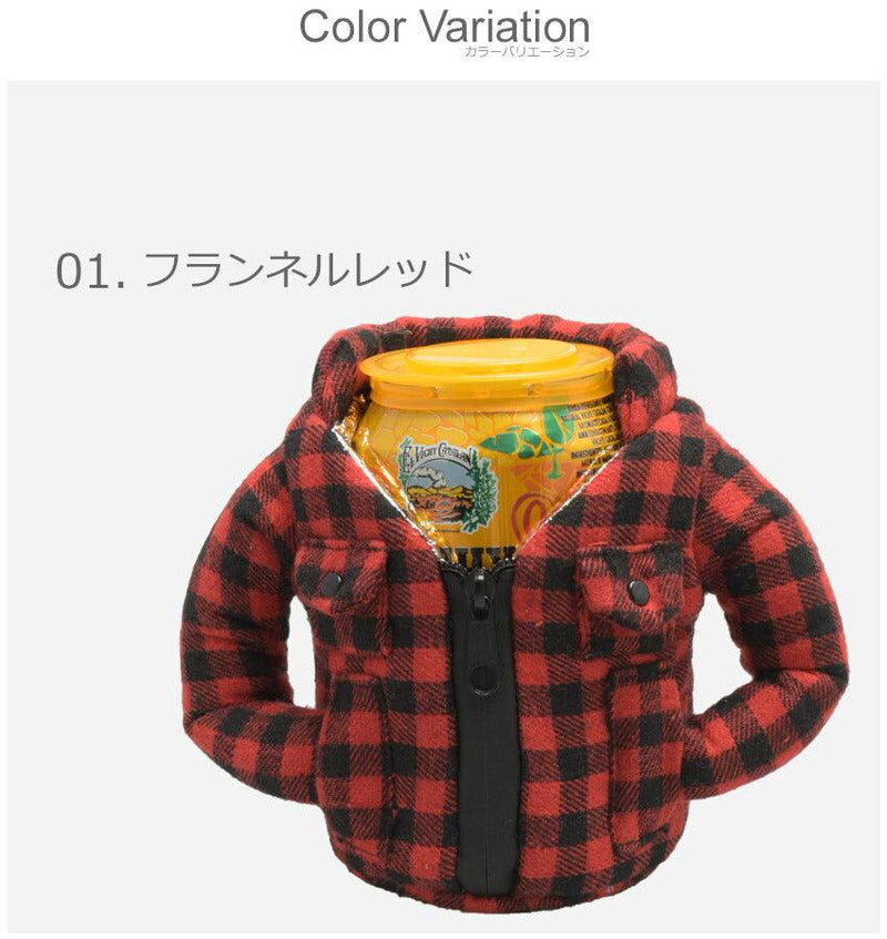 BEVERAGE FLANNEL ボトルホルダー レッド 赤 緑 グリーン 2カラー